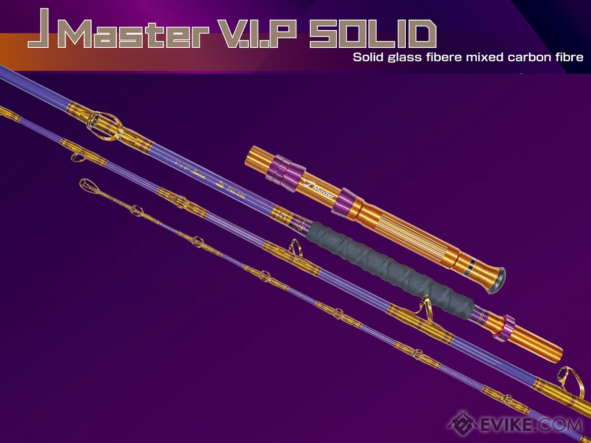 Jigging Master VIP Solid Boat Fishing Rod (Color: Purple-Gold / 388-220)