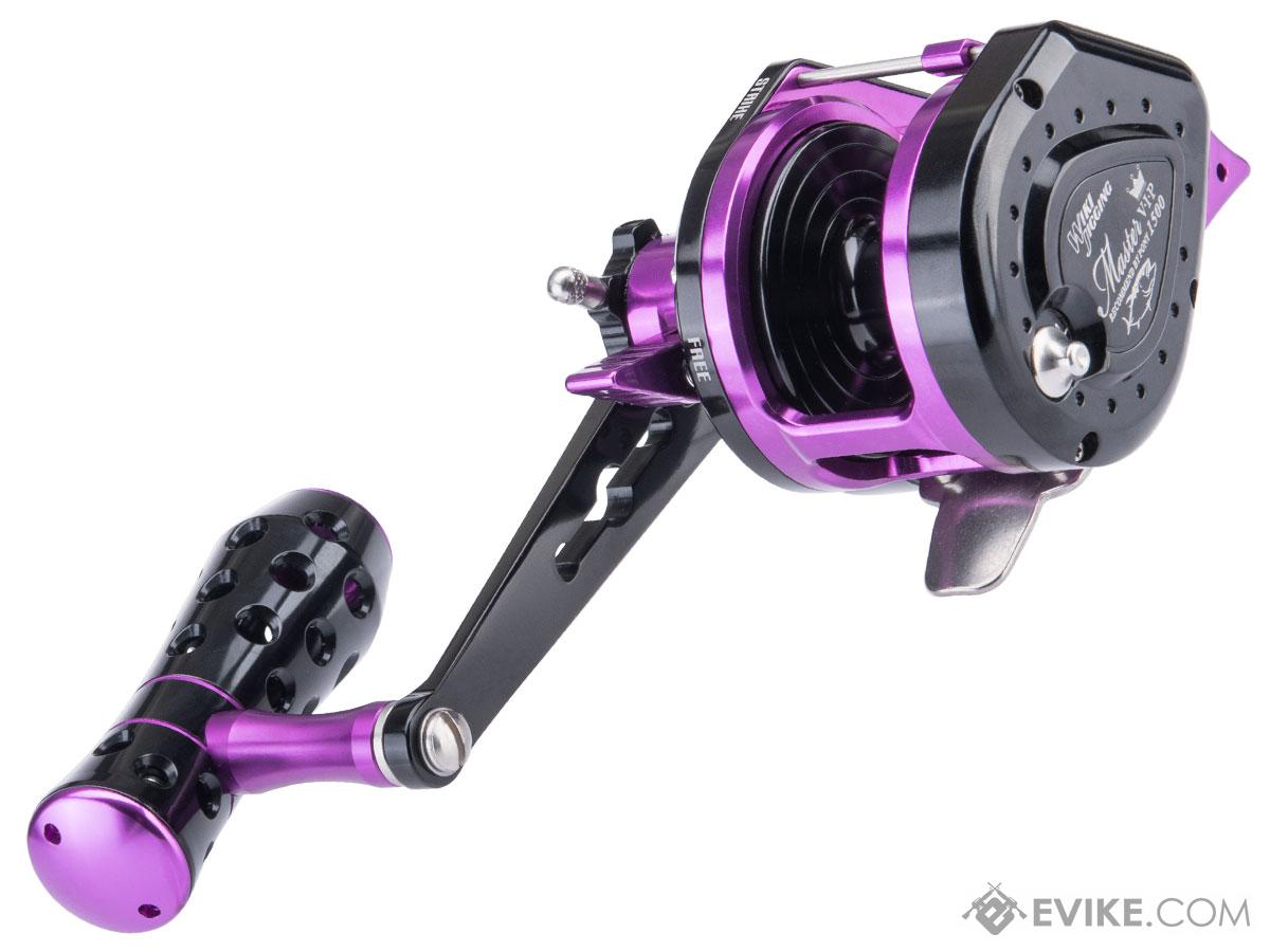 Jigging Master VIP Limited Edition Wiki Violent Slow Lever Wind Fishing  Reel w/ Automatic Line Guide (Model: 1500XH / Left Hand / Black / Purple),  MORE, Fishing, Reels -  Airsoft Superstore