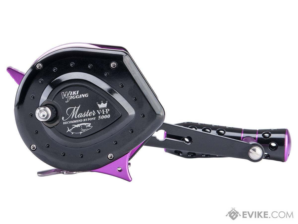 Jigging Master VIP Limited Edition Wiki Violent Slow Lever Wind Fishing  Reel w/ Automatic Line Guide (Model: 5000H / Left Hand / Black-Purple), MORE,  Fishing, Reels -  Airsoft Superstore