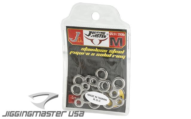 Jigging Master Stainless Steel Figure 8 Ring - 10 pcs (Size: Medium)
