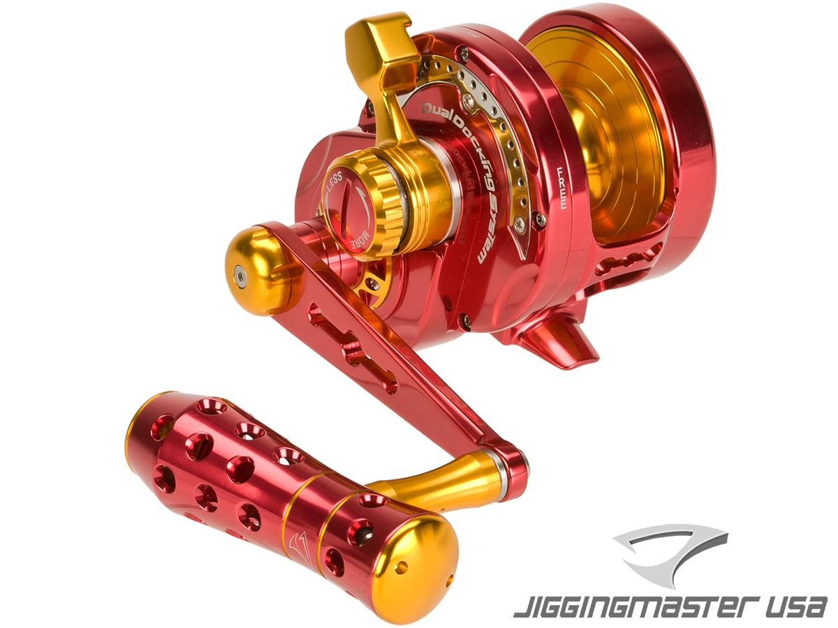 Jigging Master Power Spell Fishing Reel (Color: Red-Gold / PE3 / Right  Hand)
