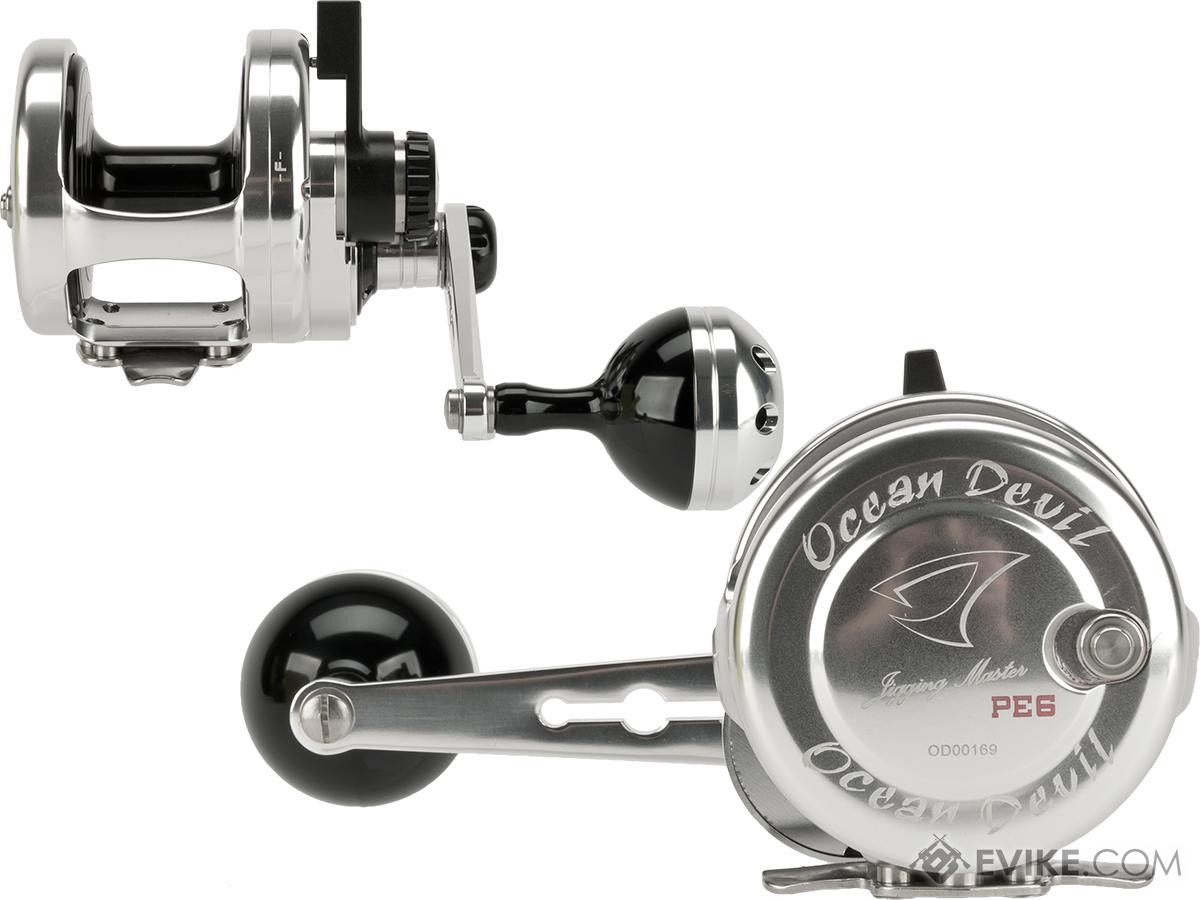 Jigging Master Ocean Devil Fishing Reel - Silver / Black (Size: PE8 ...