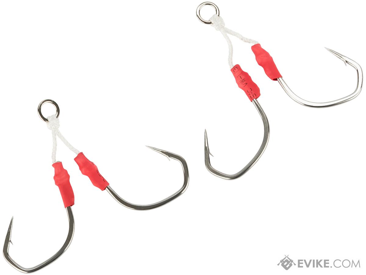 Jigging Master Violent Slow Jigging Hooks - 4 hooks (Size: Small Tied)