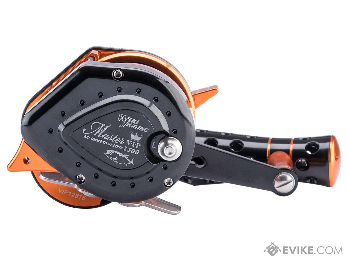 Jigging Master VIP Limited Edition Wiki Violent Slow Lever Wind Fishing  Reel w/ Automatic Line Guide (Model: 1500XH / Right Hand / Black - Orange),  MORE, Fishing, Reels -  Airsoft Superstore