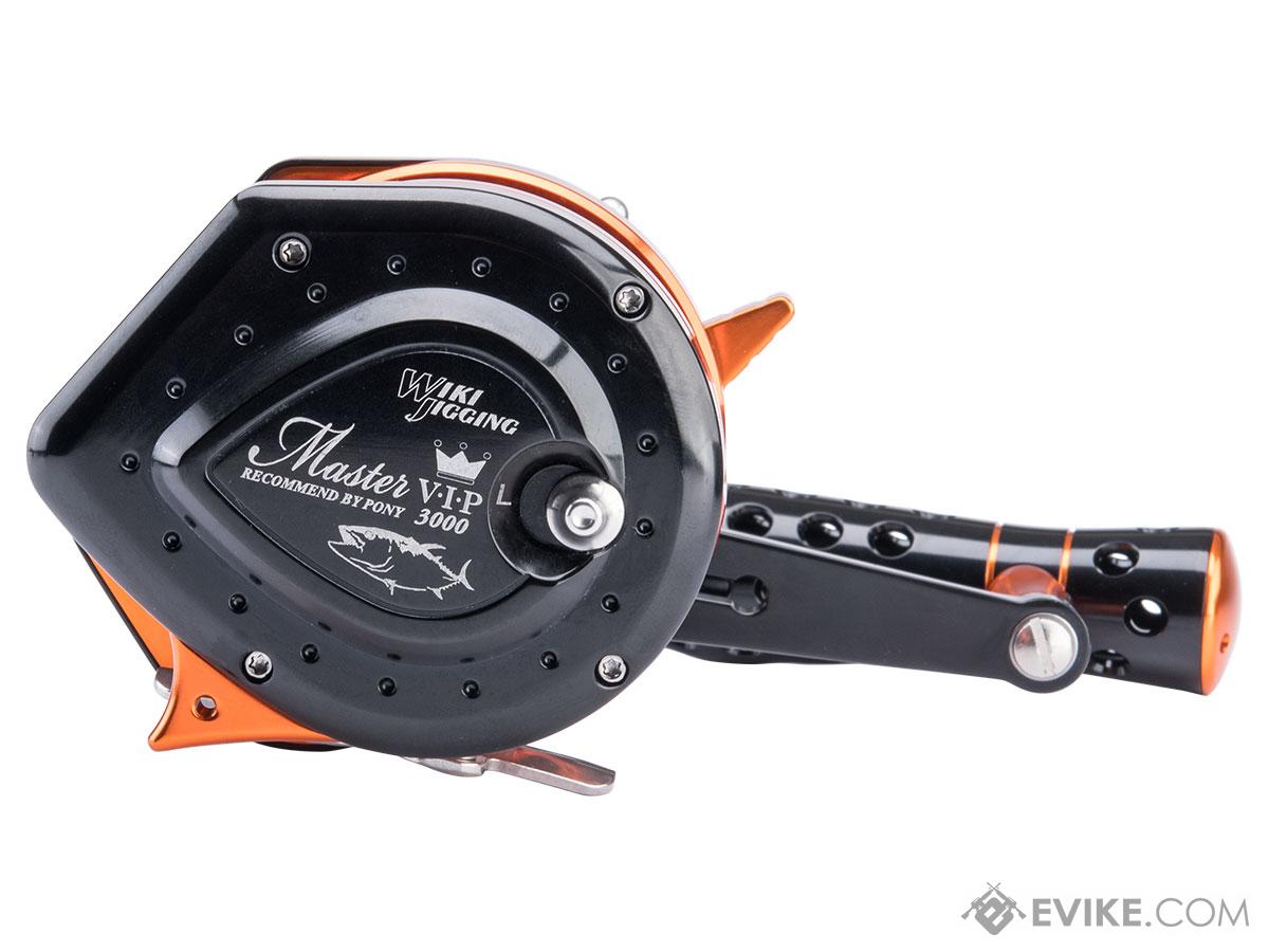 Jigging Master VIP Limited Edition Wiki Violent Slow Lever Wind Fishing Reel  w/ Automatic Line Guide (Model: 3000H / Right Hand / Black - Orange), MORE,  Fishing, Reels -  Airsoft Superstore