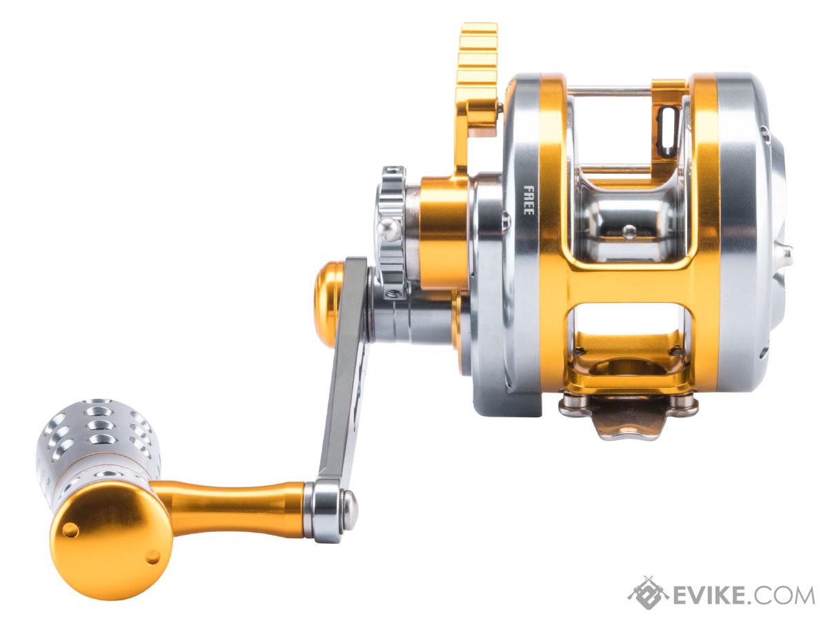 Jigging Master VIP Limited Edition Wiki Violent Slow Lever Wind Fishing  Reel w/ Automatic Line Guide (Model: 3000H / Left Hand / Titanium Gold)