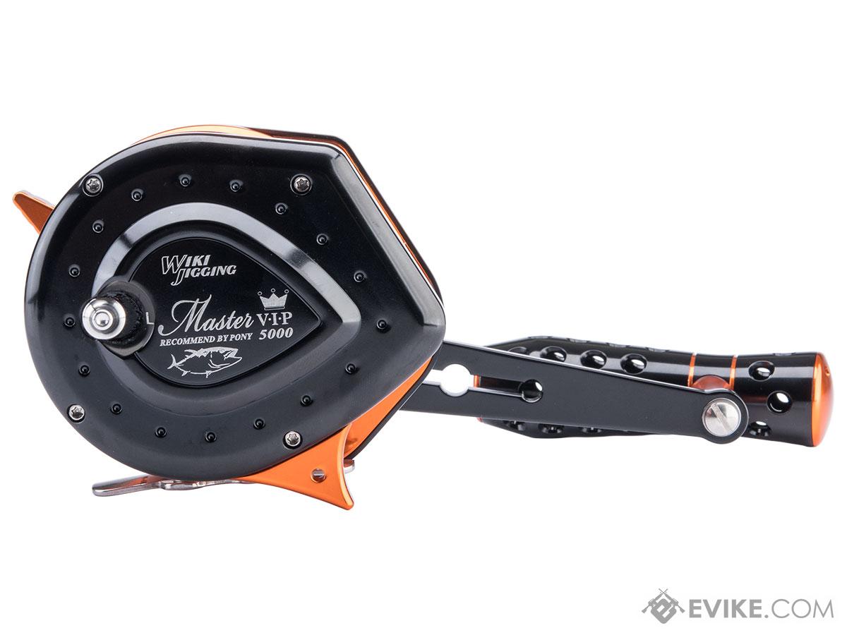 Jigging Master VIP Limited Edition Wiki Violent Slow Lever Wind Fishing  Reel w/ Automatic Line Guide (Model: 5000H / Left Hand / Black - Orange),  MORE, Fishing, Reels -  Airsoft Superstore