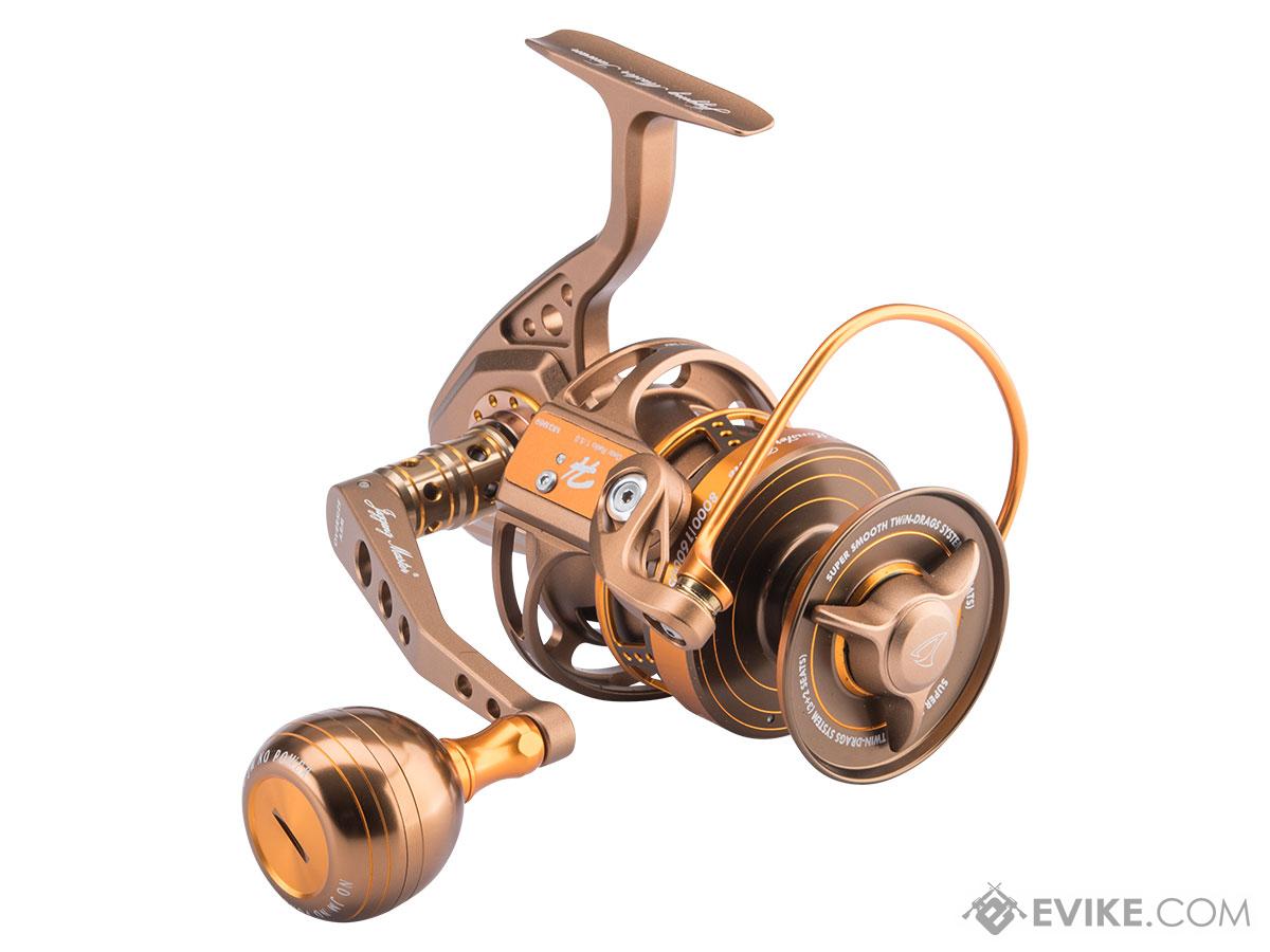 Jigging Master Monster Game Spinning Fishing Reel w/ Round Knob (Model:  8000H-16000S / Brown-Gold), MORE, Fishing, Reels -  Airsoft  Superstore