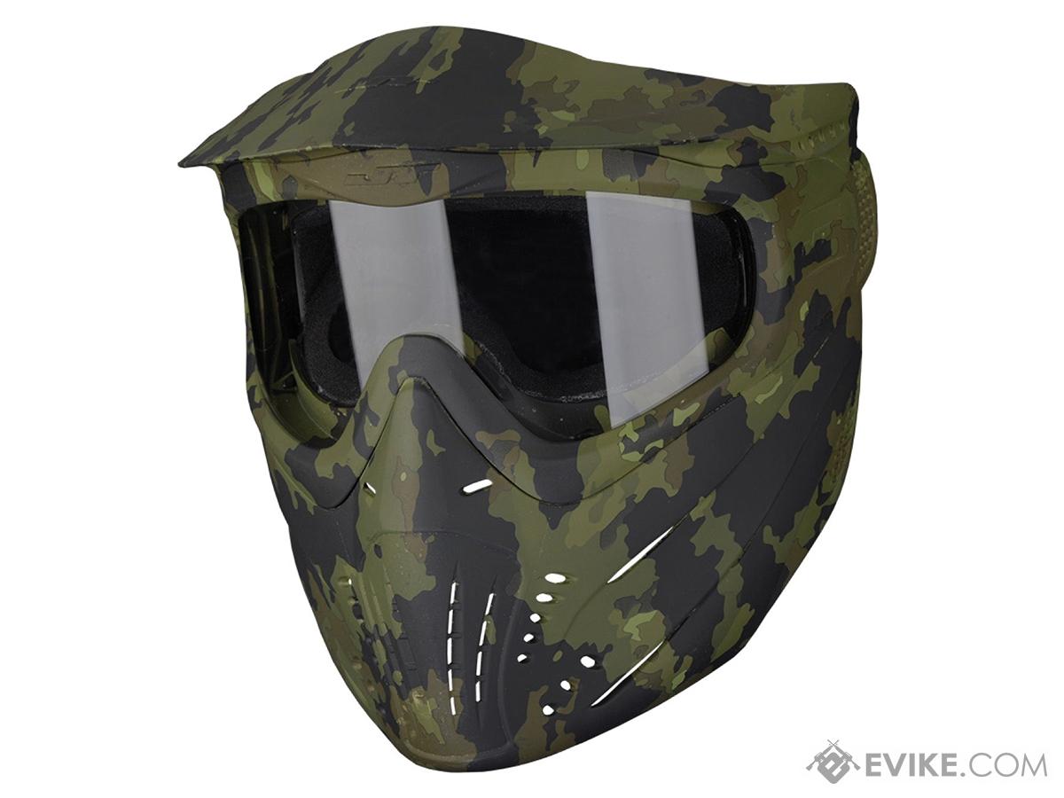 JT Premise Full Seal Airsoft/Paintball Mask (Color: Camo / Clear)