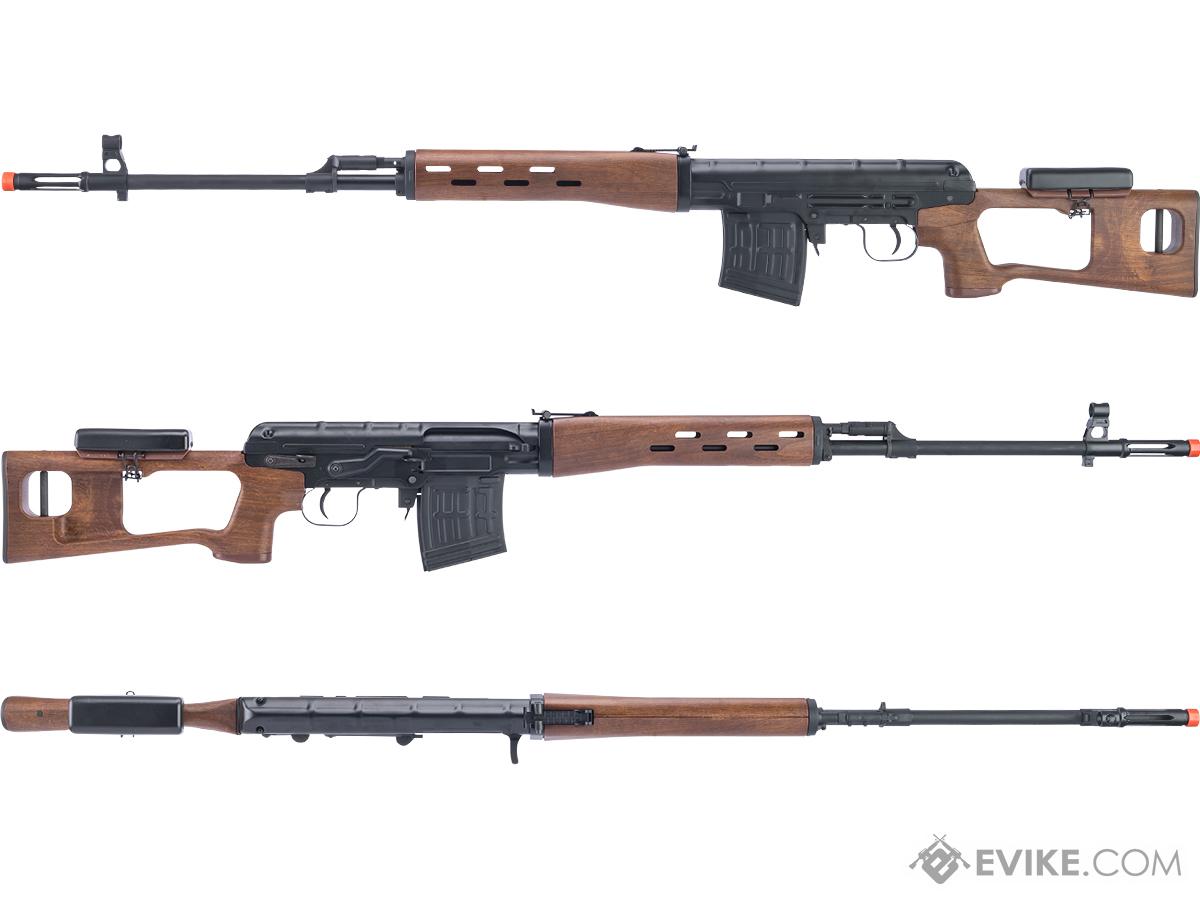 King Arms CO2 Powered High Power SVD Airsoft Sniper Rifle w/ Faux Wood  Stock, Airsoft Guns, Shop By Rifle Models, SVD / Dragunov - Evike.com  Airsoft Superstore