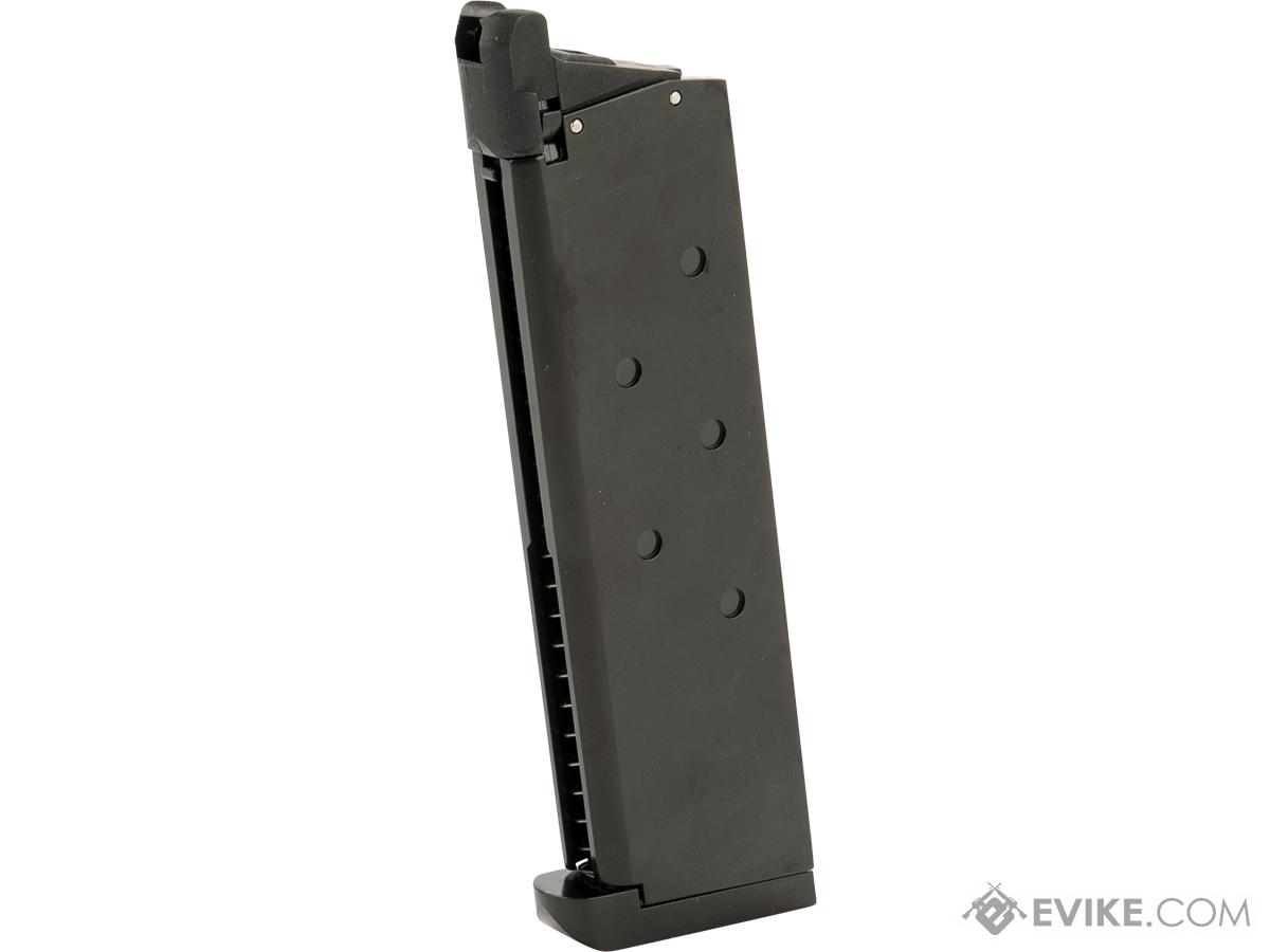 King Arms 20 Round Magazine for Predator KJW Marui 1911 Gas Blowback Airsoft Pistols (Type: Green Gas / Black / Tactical)