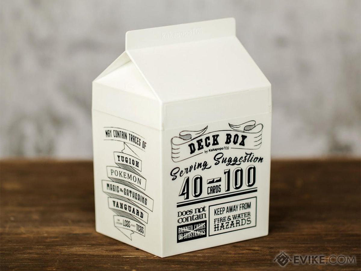 KakapopoTCG Deck-Fast Playing Card Milk Carton Deck Box (Color: Black)