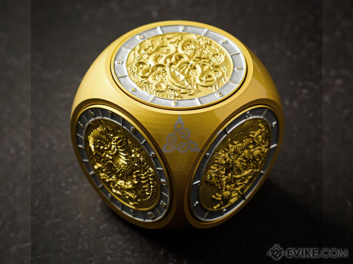 KakapopoTCG Lord Of The Dice Multi-Face Spinner Die (Color: Gold w/ Silver Ink)