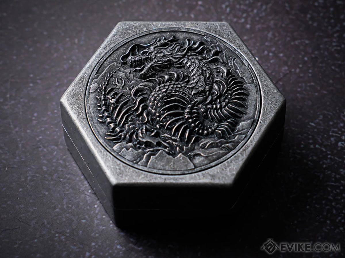 KakapopoTCG Metal Dice Box (Model: Undead Wurm's Nest / Tarnished Black)