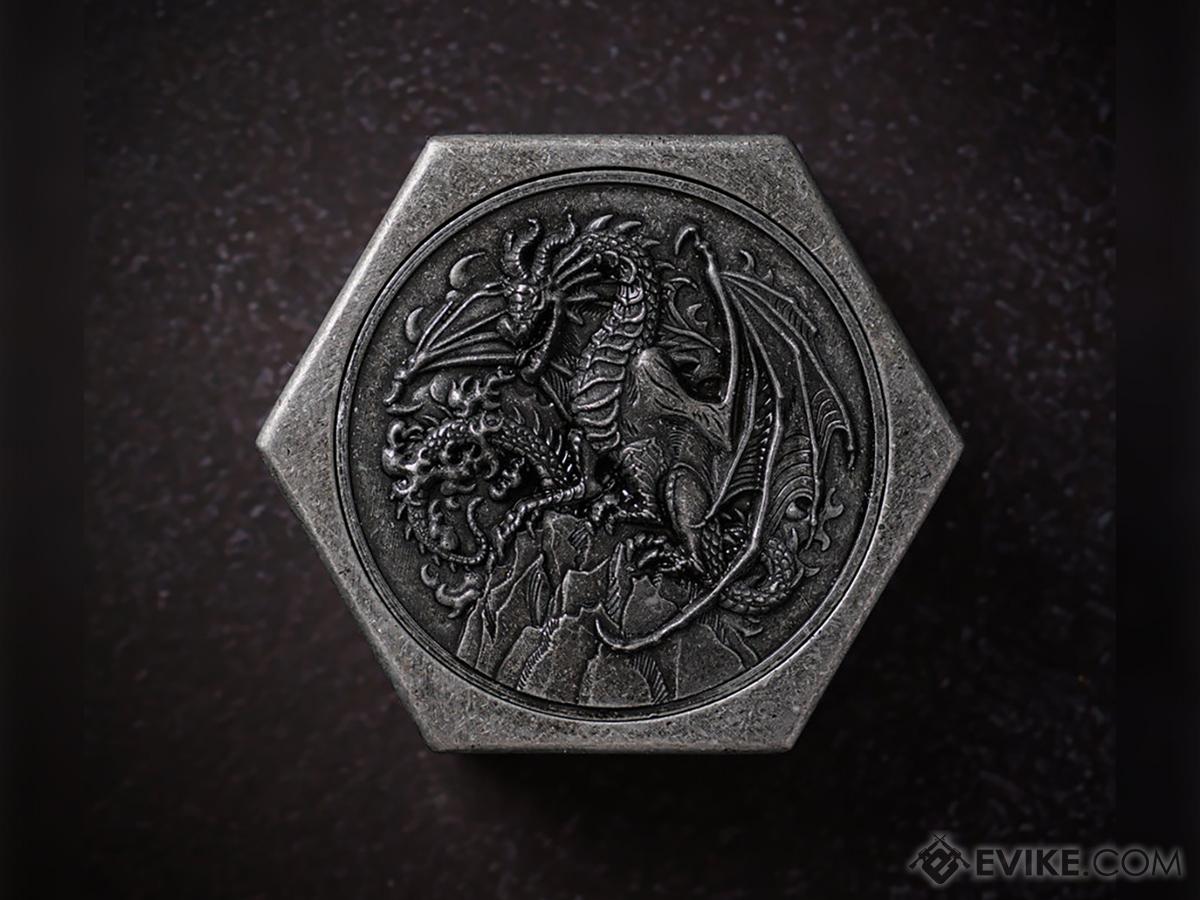 KakapopoTCG Metal Dice Box (Model: Dragon's Nest / Tarnished Black)