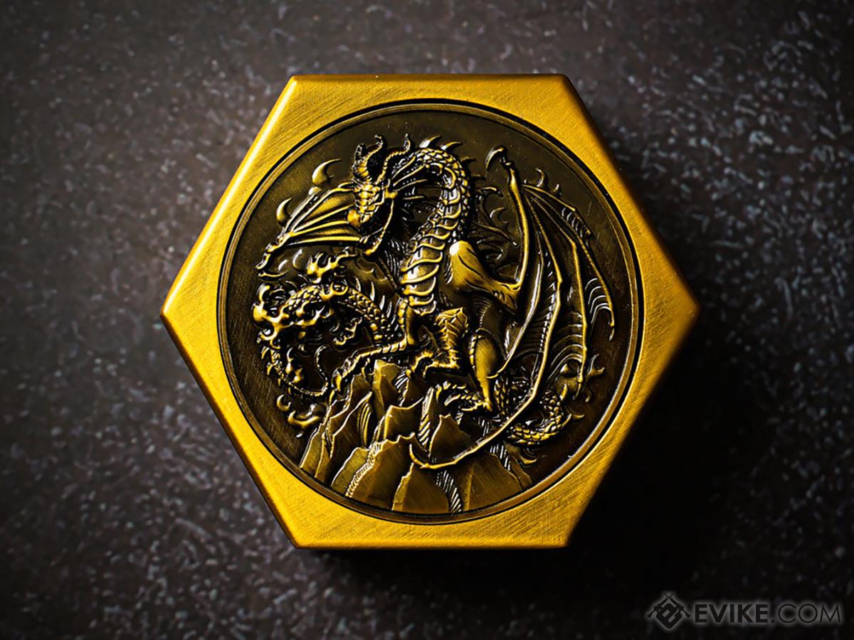 KakapopoTCG Metal Dice Box (Model: Dragon's Nest / Gold)