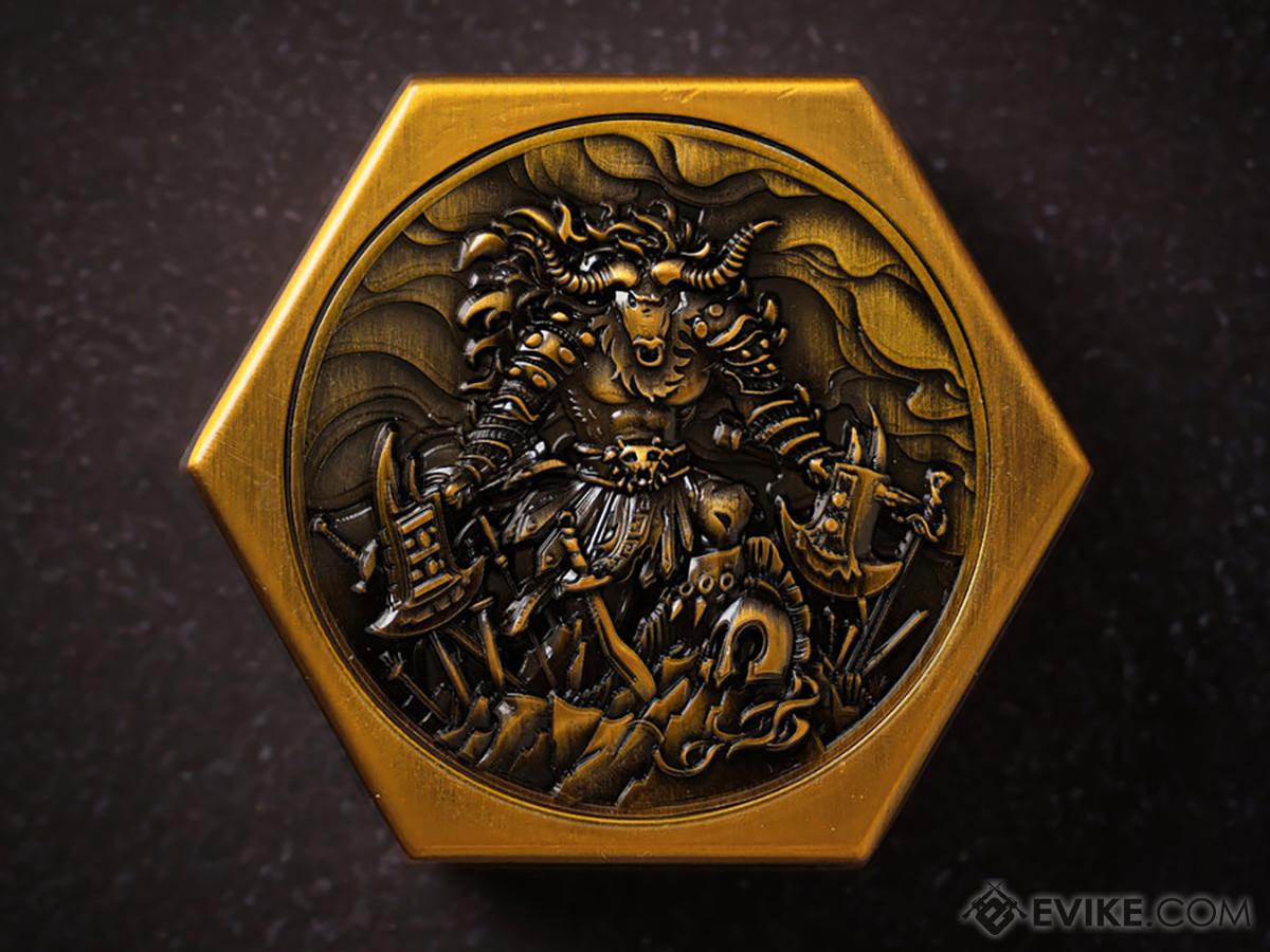 KakapopoTCG Metal Dice Box (Model: Minotaur's Nest / Gold)