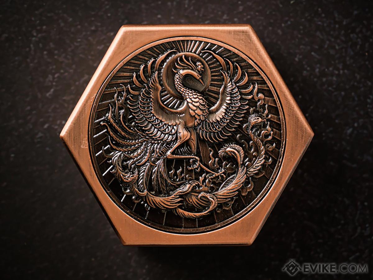 KakapopoTCG Metal Dice Box (Model: Phoenix's Nest / Copper)