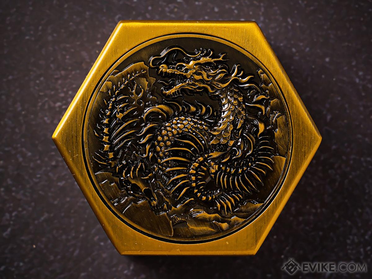 KakapopoTCG Metal Dice Box (Model: Undead Wurm's Nest / Gold)