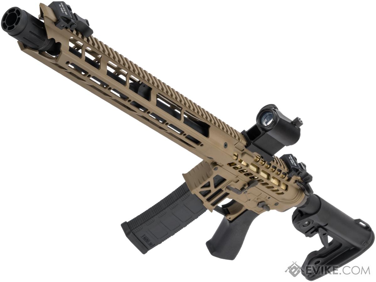 King Arms TWS M4 Ver. 2 Limited Edition Skeletonized Rifle w/ M-LOK Handguard (Color: Dark Earth / Rifle)