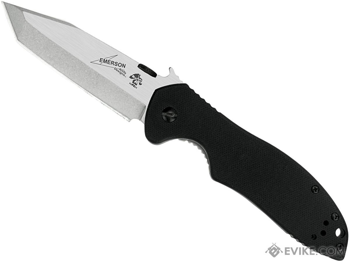 Kershaw X Emerson CQC7K Folding Knife with 3.25" Blade and Wave Opening Feature Tanto Blade