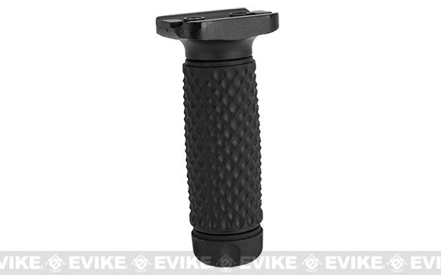 G&P CNC Aluminum Tactical Keymod Vertical Grip (Pattern: Golf Ball Pattern / Long / Black)