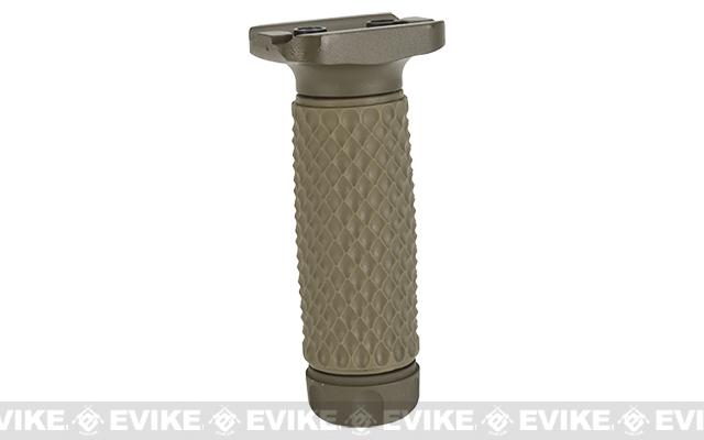 G&P CNC Aluminum Tactical Keymod Vertical Grip (Pattern: Golf Ball Pattern / Long / Sand)