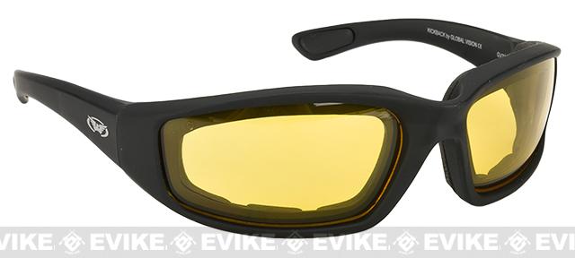 Global Vision Kickback Z A/F Safety Glasses (Color: Yellow Lenses)