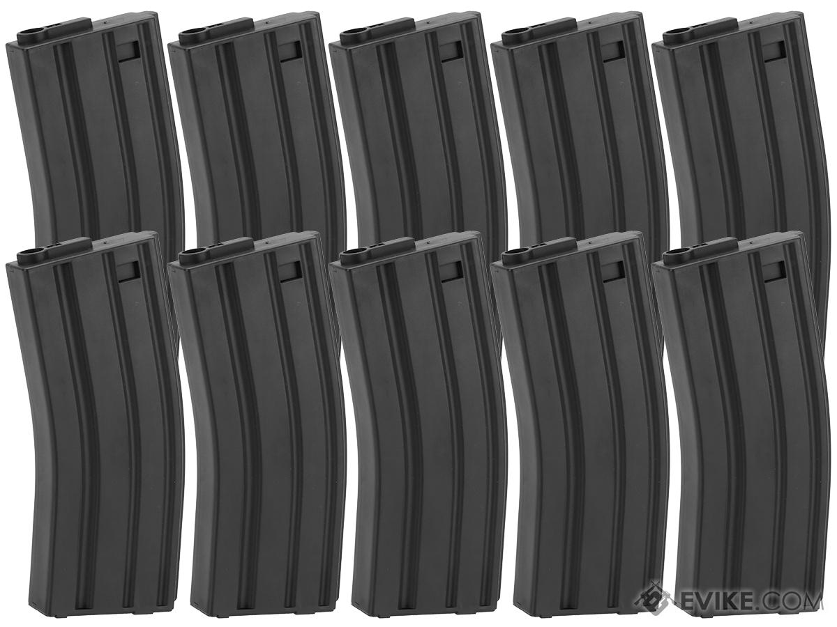 King Arms 120 Round Mid-Cap M4/M16 AEG Magazine (Color: Black / Box of 10)