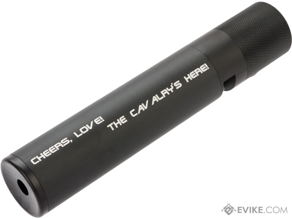 King Arms Eagle Force 195mm x 37mm QD Mock Silencer Tracer Unit (Color: Black / Cheers, Love!)