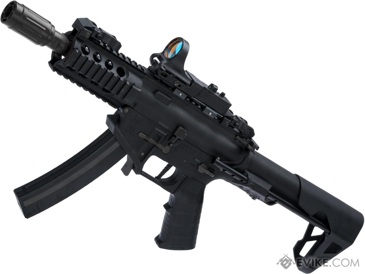 King Arms PDW 9mm SBR Airsoft AEG Rifle (Color: Black / Shorty)