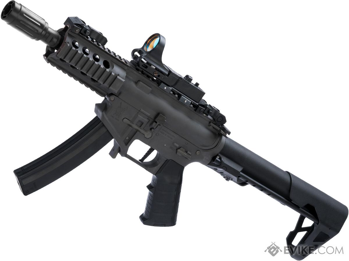 King Arms PDW 9mm SBR Airsoft AEG Rifle (Color: Grey / Shorty)