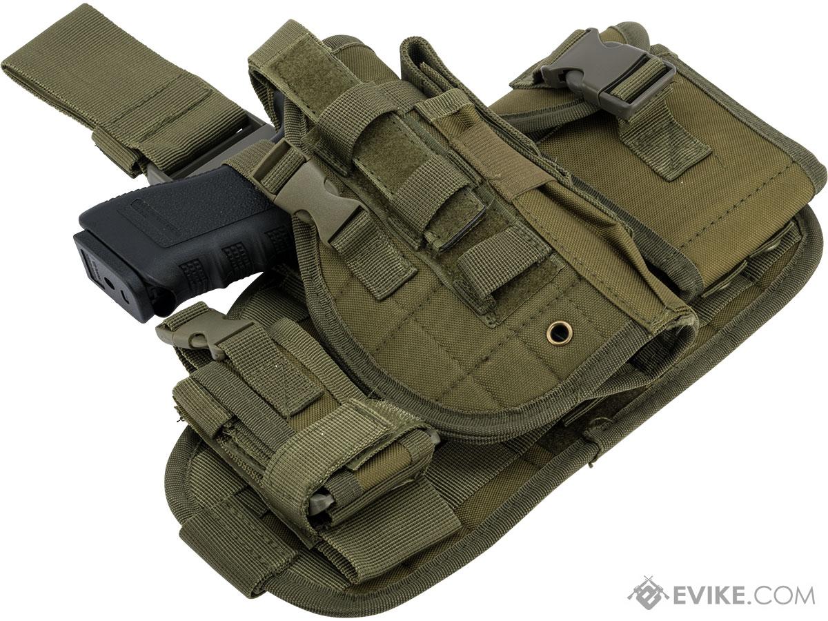 Combat Airsoft Drop Leg Molle Platform Panel Universal Utility Holster Mags Sports Et Loisirs 4537