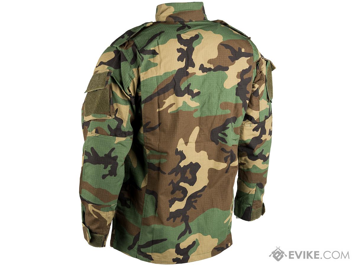 ACU Type Ripstop BDU Jacket (Color: Woodland / Medium), Tactical Gear ...