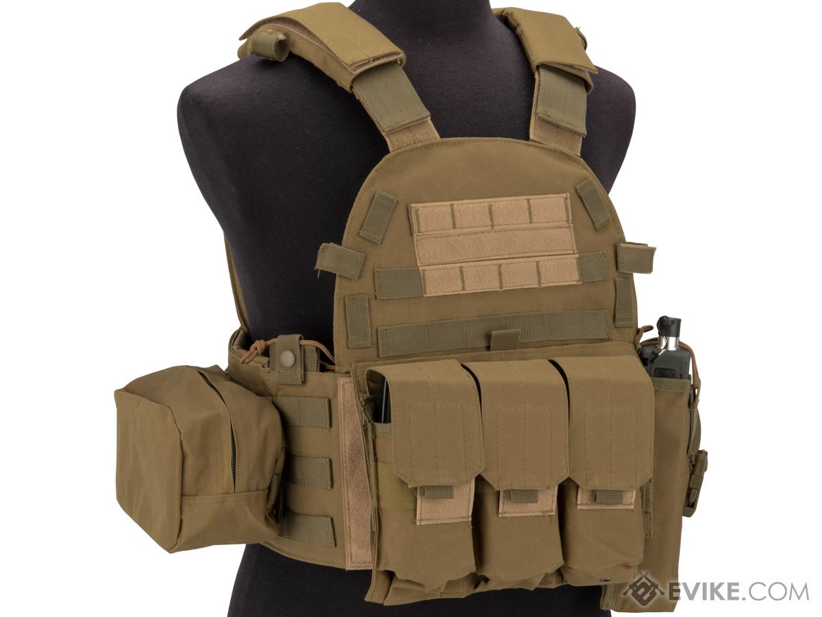 Avengers 6D9T4A Tactical Vest with Magazine and Radio Pouches (Color ...