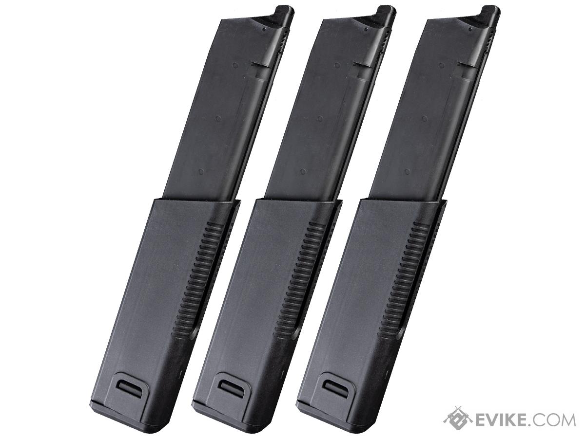 Krytac 60 Round Magazine for Vector Gas Blowback Airsoft SMGs (Package: 3x Magazine Pack)