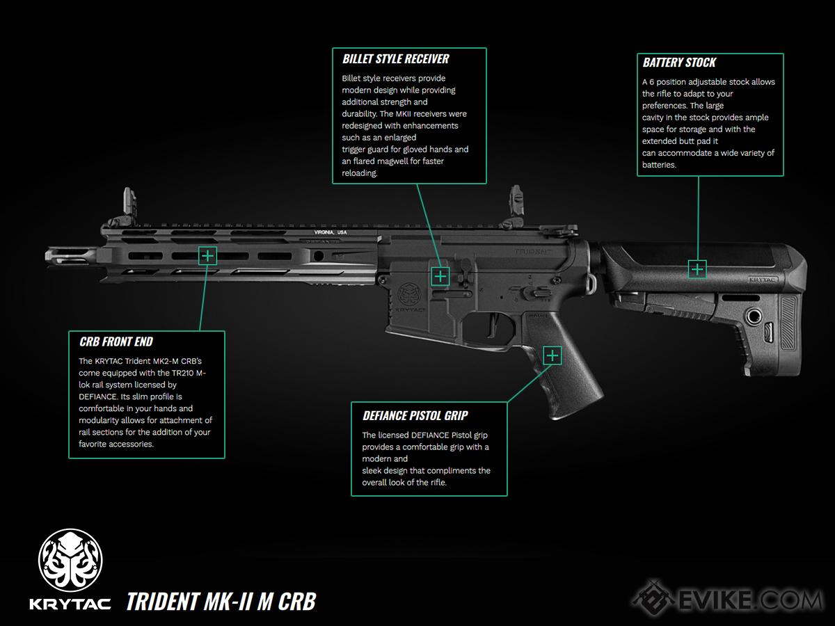 Krytac Full Metal Trident MKII-M CRB Airsoft AEG Rifle (Color