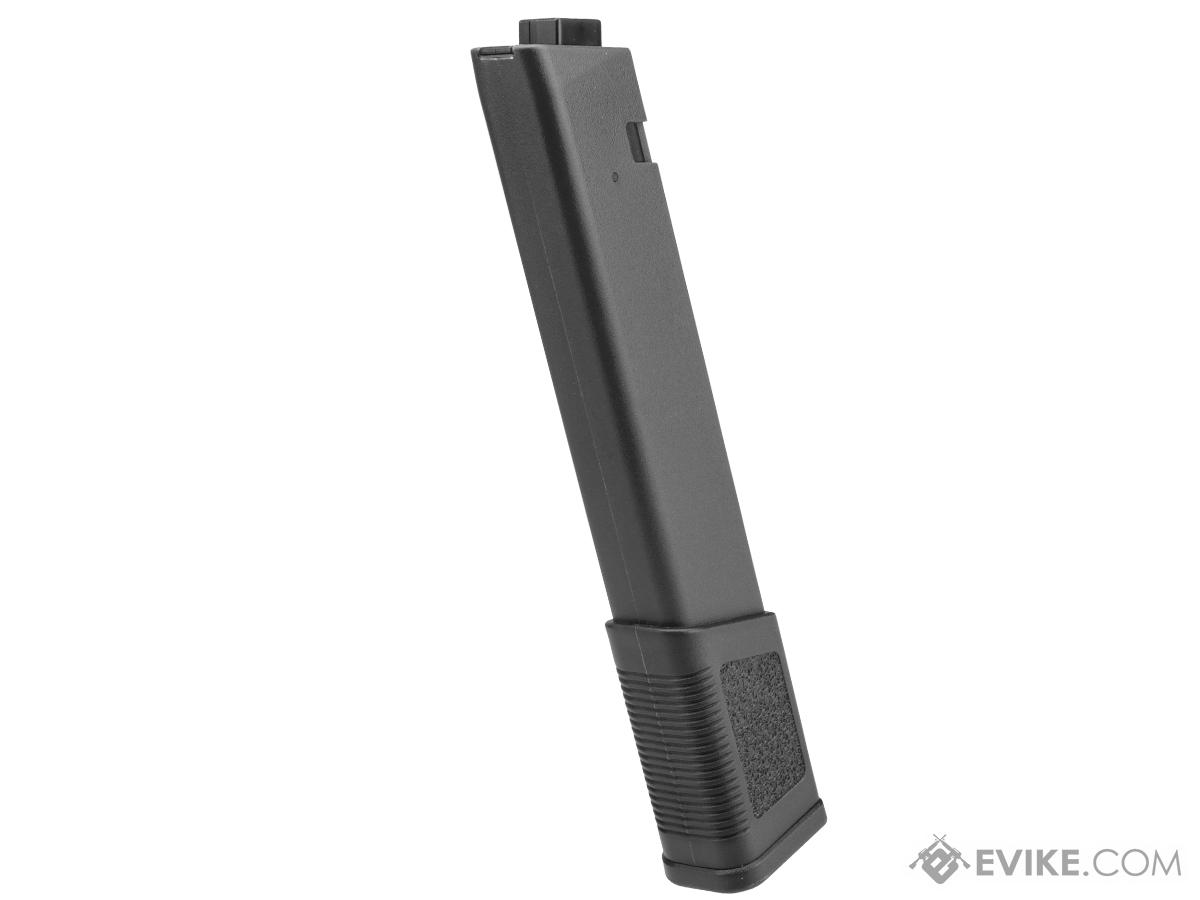 KWA 120 Round Mid-Cap Magazine for IRIS-4 / Tekken TK.45 Airsoft AEG Rifles (Color: Black / Single Magazine)