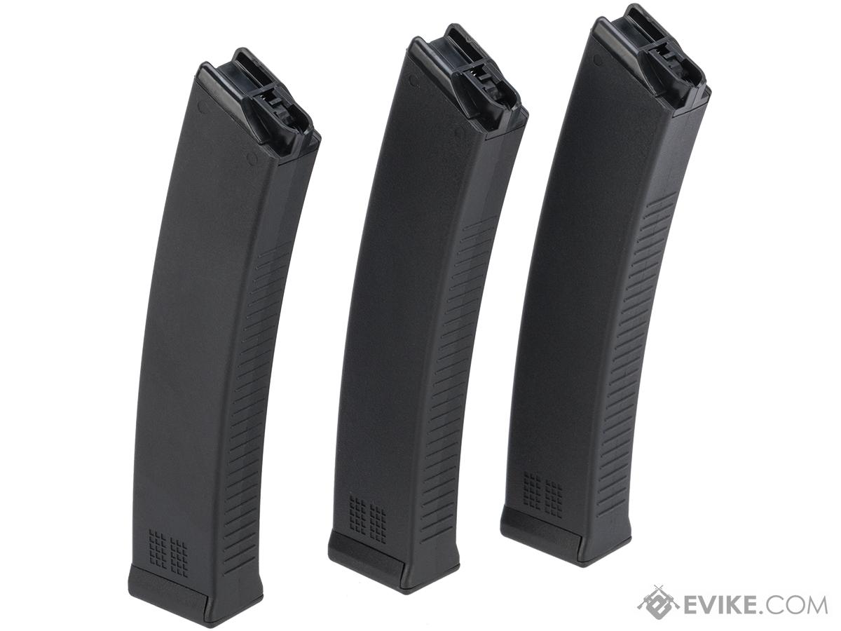 KWA 80rd Mid-Cap Magazine for QRF MOD.1 / AVA-4 Airsoft AEG (Color: Black / Set of 3)