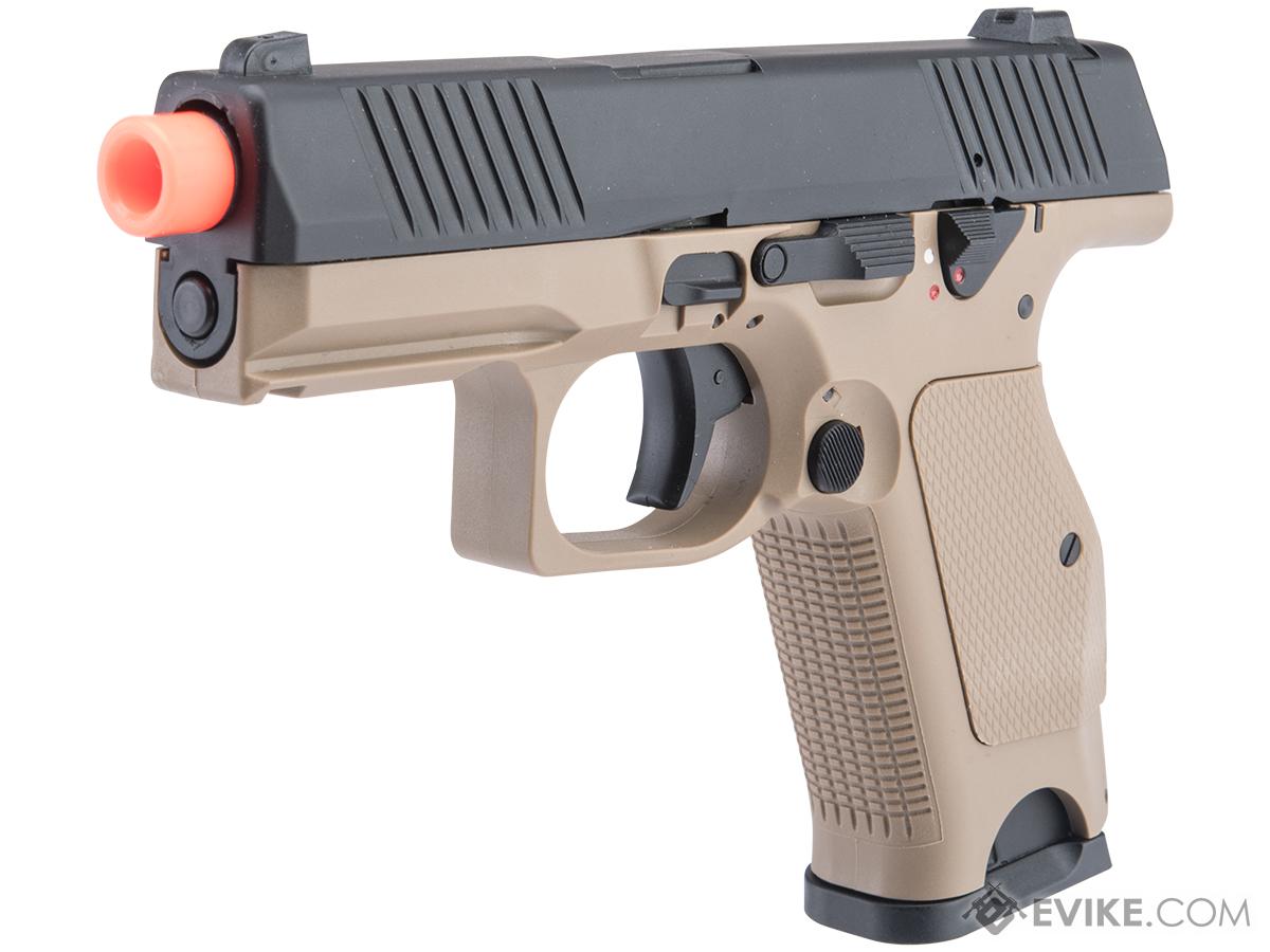 Kizuna Works KW-15K Gas Blowback Airsoft Pistol (Color: Black-Tan)