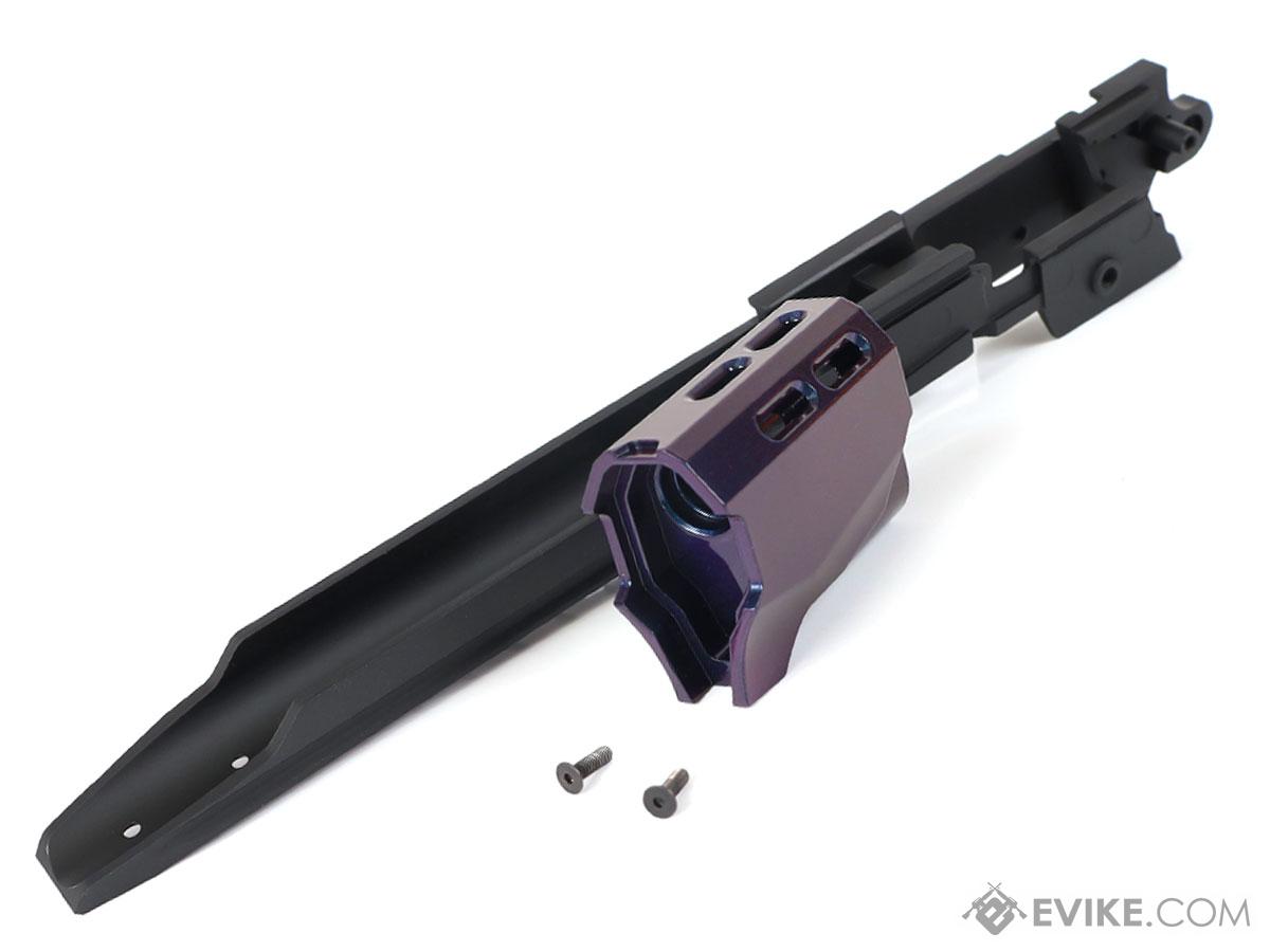 Nine Ball ZanShin Series Aluminum Alloy Lower Frame w/ Muzzle Comp for Marui Hi-Capa Airsoft Pistols (Color: Murasaki Purple)