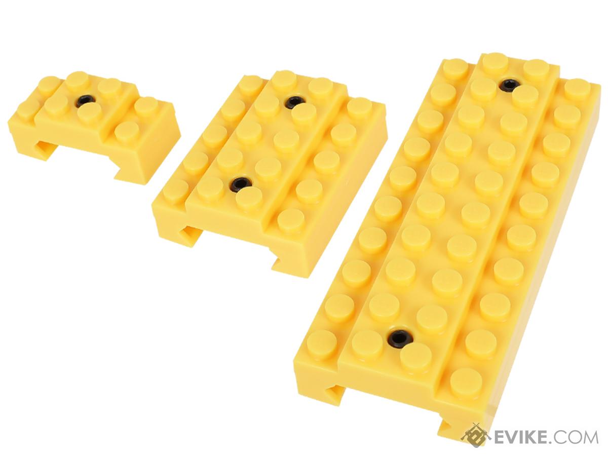 LayLax First Factory BLOCK Series Rail Cover Set (Color: Yellow / Picatinny)