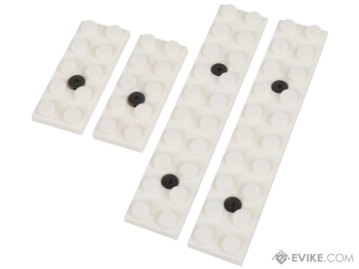 LayLax First Factory BLOCK Series Rail Cover Set (Color: White / M-LOK)