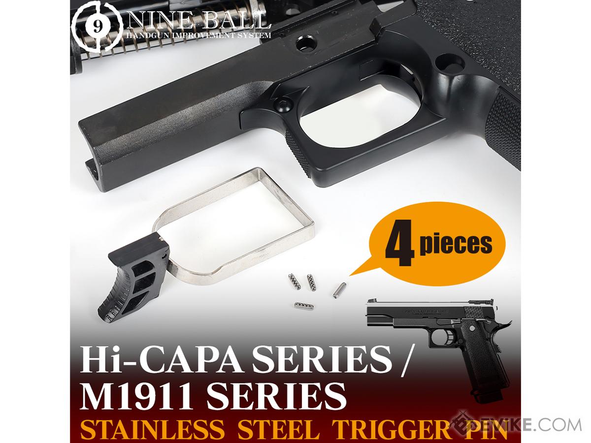 Laylax Nine Ball Stainless Steel Trigger Pin Set for Hi-Capa / M1911 Series Gas Blowback Airsoft Pistols