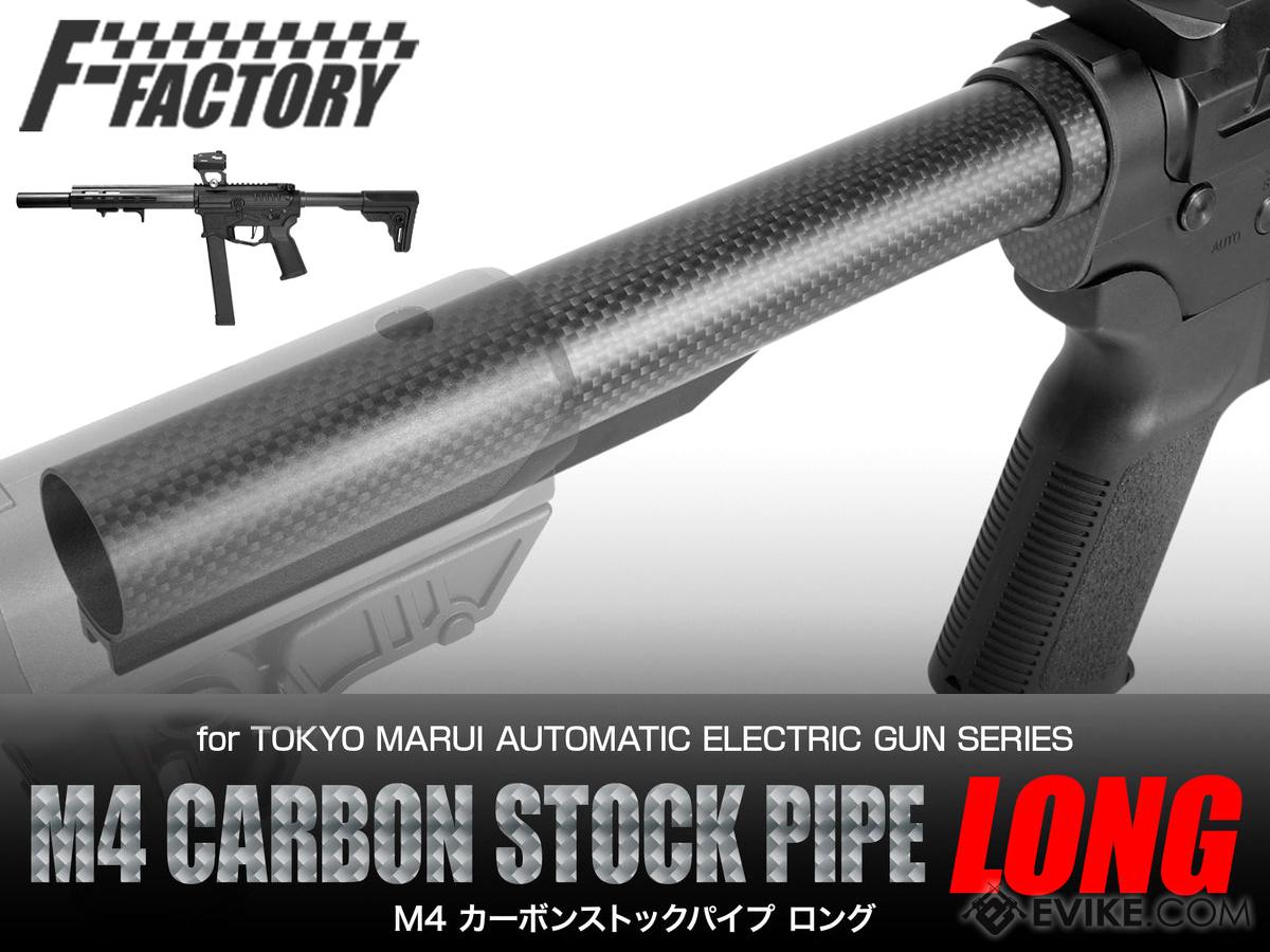 Laylax First Factory Carbon Stock Buffer Tube for Tokyo Mauri M4 AEG Rifles (Size: Long)