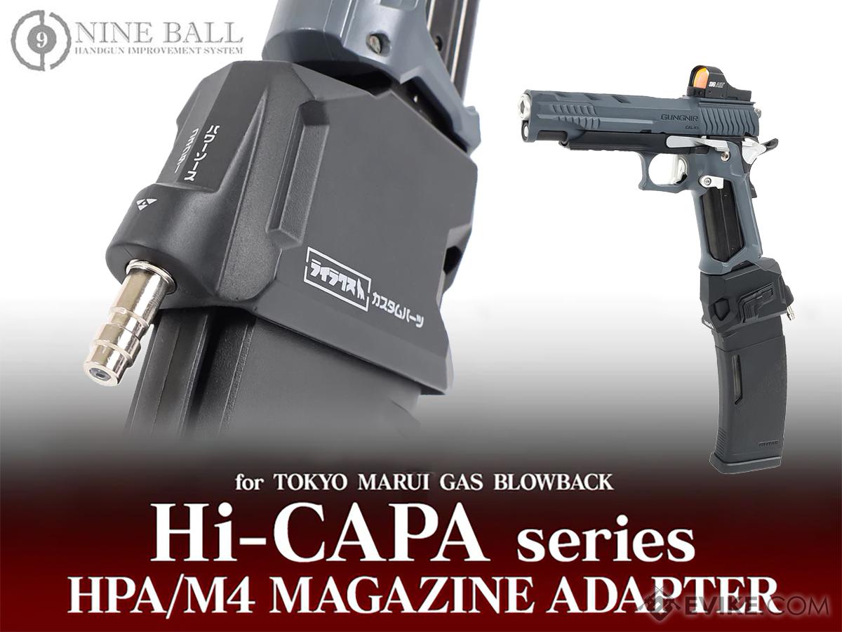 Laylax Nine Ball M4 Magazine HPA Adapter Hi-CAPA Gas Blowback Airsoft Pistols