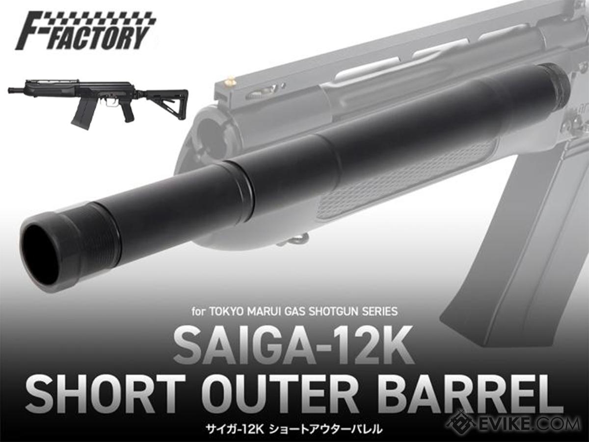 Laylax First Factory Short Outer Barrel for Tokyo Marui Saiga-12K Gas Blowback Airsoft Shotgun