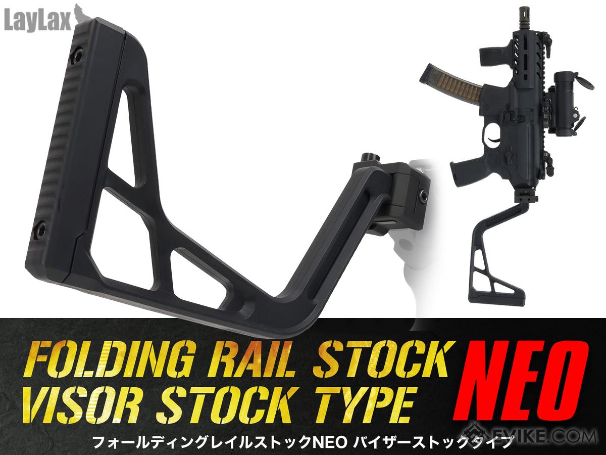 Laylax First Factory Neo Folding Visor Stock for Picatinny Rail Mounts