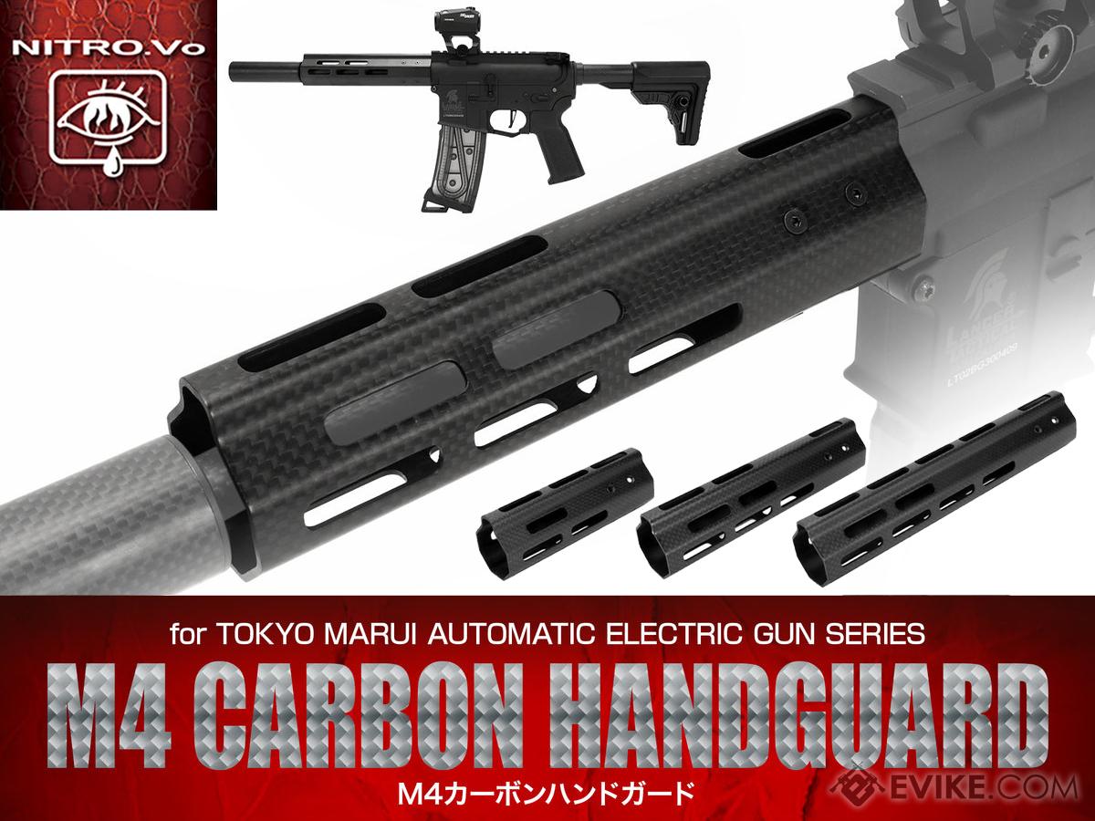 Laylax Nitro.Vo M-LOK Carbon Fiber Handguard for M4 AEG Airsoft Rifle (Size: 5)