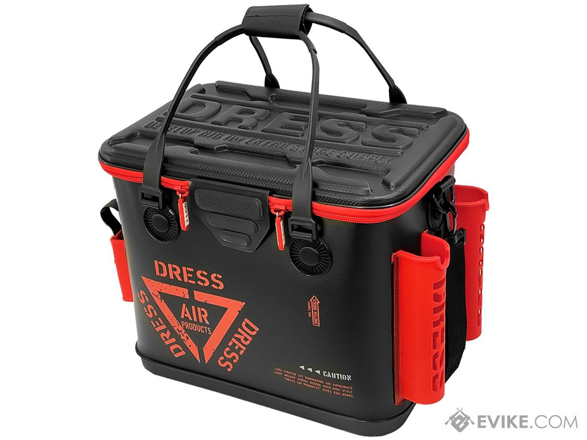 DRESS Bakkan +PLUS 34L Tackle Bag w/ Rod Holder (Color: Black / Red), MORE,  Fishing, Box and Bags -  Airsoft Superstore